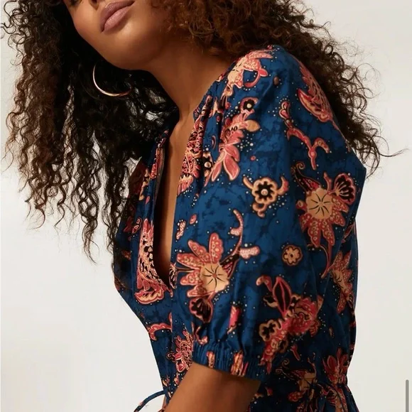 A.L.C. Mischa Dress SZ 4 DESIGNER $495 Cotton Boho Festival Tiered Maxi Natural - Picture 4 of 10